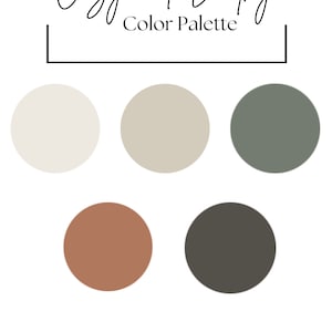 Cozy and Earthy Paint Color Palette