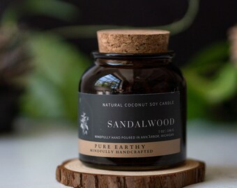 Sandalwood Coconut Soy Candles Apothecary Collection