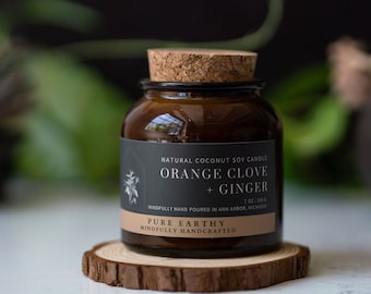 Orange Clove + Ginger Coconut Soy Candles Apothecary Collection