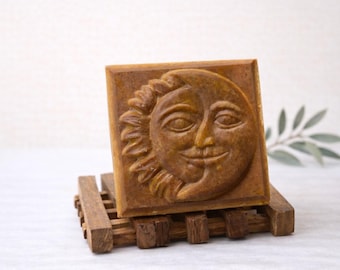 Golden Glow Soap | Warm Sandalwood & Amber | Turmeric Botanical Glycerin Soap