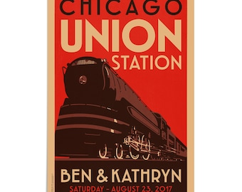 Union Station Unframed Wedding Art (18x24, 24x36, 36x54)