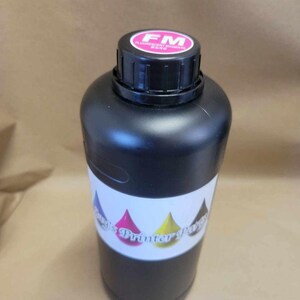 Imagic Ink For Uv Printers Uv Ink - Choose Your Color And Type (500Ml Bottles) - Hard, Neutral, Soft, Fluorescent - Uv Inks With Jay'S Print Fluorescent Magenta (FM)-1000ml bottle