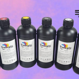 Imagic Ink For Uv Printers Uv Ink - Choose Your Color And Type (500Ml Bottles) - Hard, Neutral, Soft, Fluorescent - Uv Inks With Jay'S Print image 2