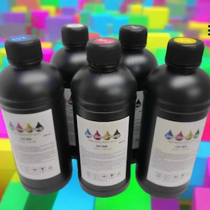 Imagic Ink For Uv Printers Uv Ink - Choose Your Color And Type (500Ml Bottles) - Hard, Neutral, Soft, Fluorescent - Uv Inks With Jay'S Print image 1
