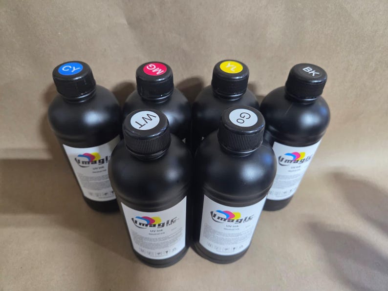 Imagic Ink For Uv Printers Uv Ink - Choose Your Color And Type (500Ml Bottles) - Hard, Neutral, Soft, Fluorescent - Uv Inks With Jay'S Print image 18