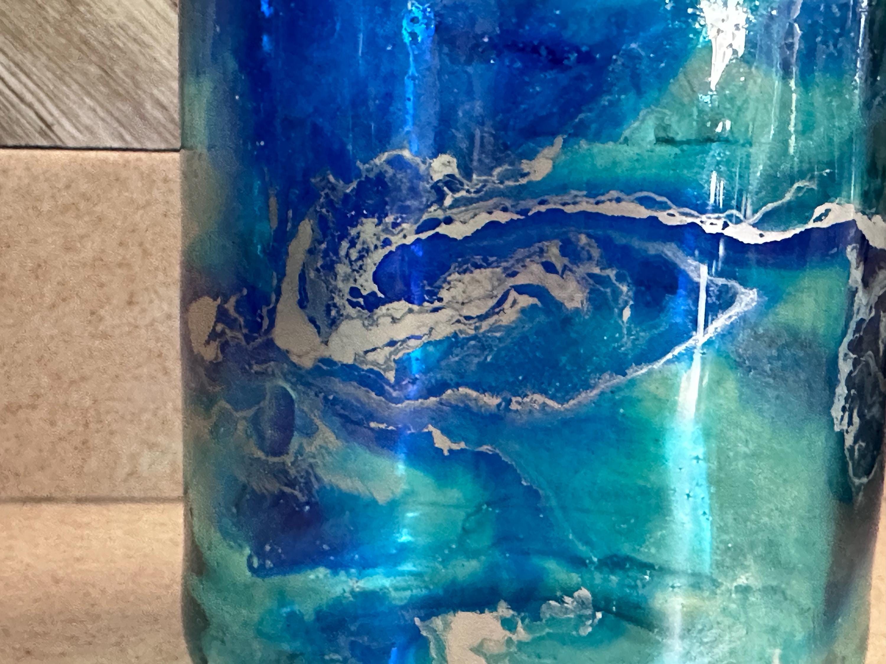 Decorative Jar Avery Blue - Pilbeam Living