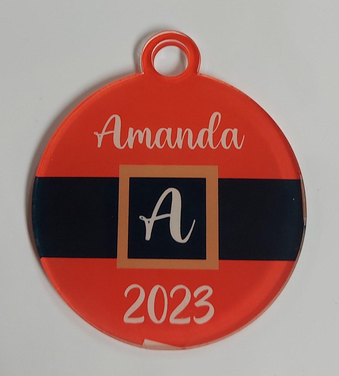 Custom Christmas Ornament Santa Suit personalized Acrylic Ornament