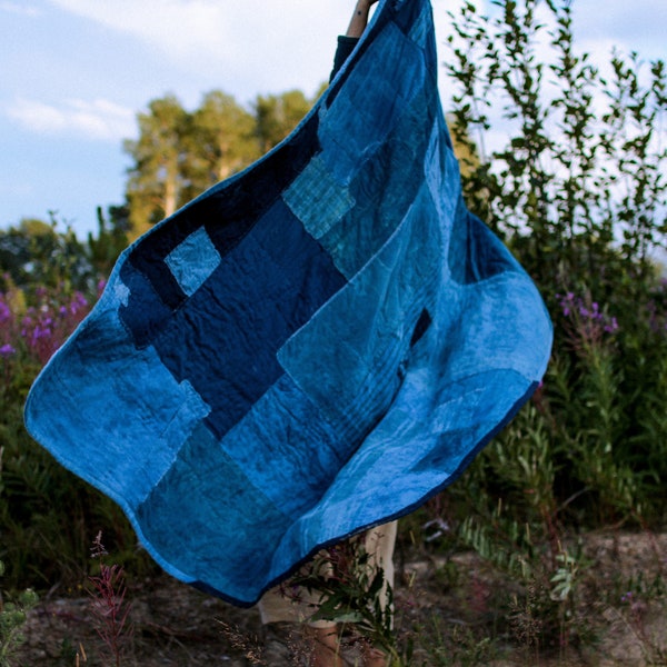 Indigo Quilt Etsy
