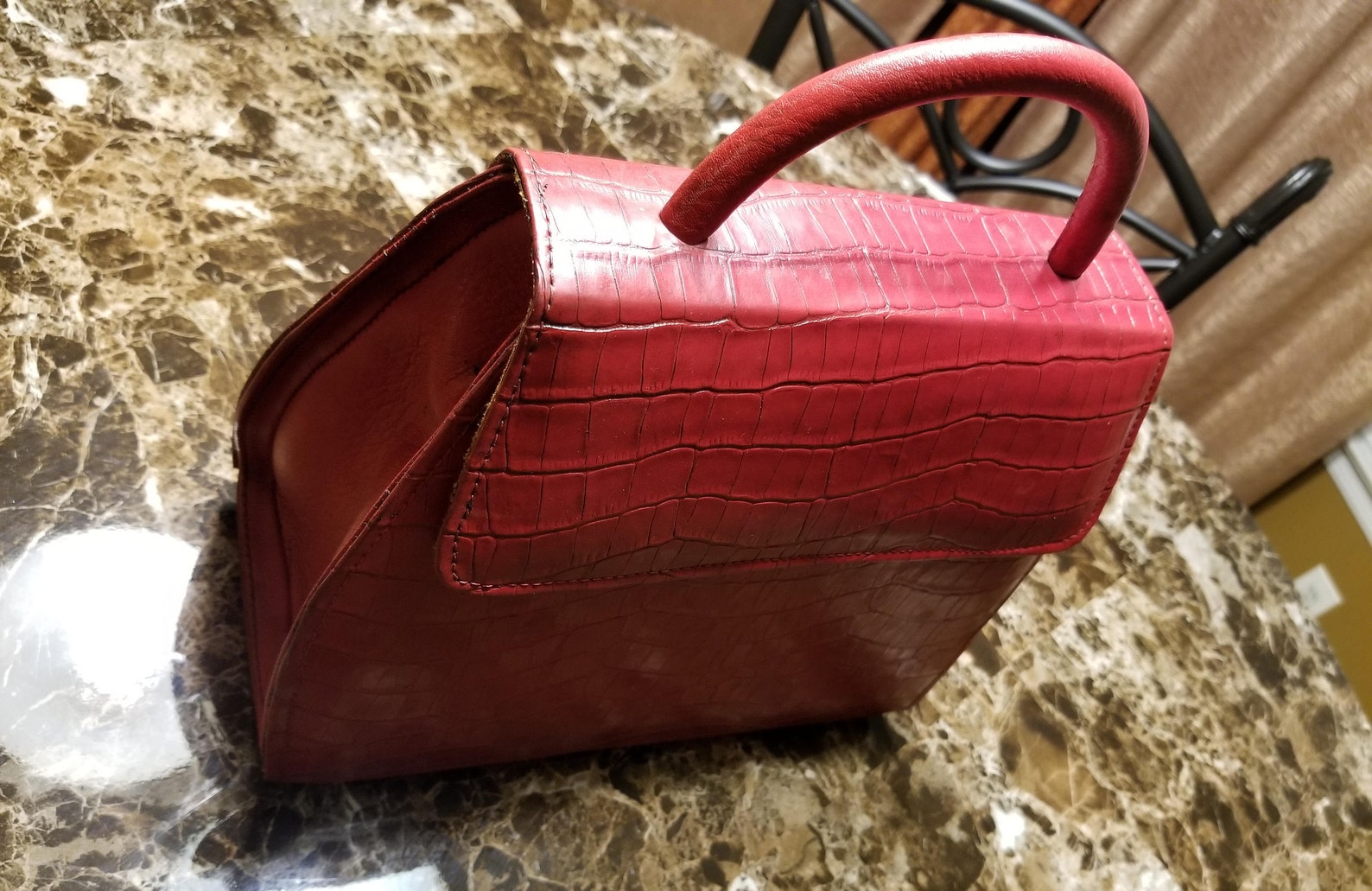 Handmade Leather Top Handle/ Crossbody Bag. Large Size. Small Etsy