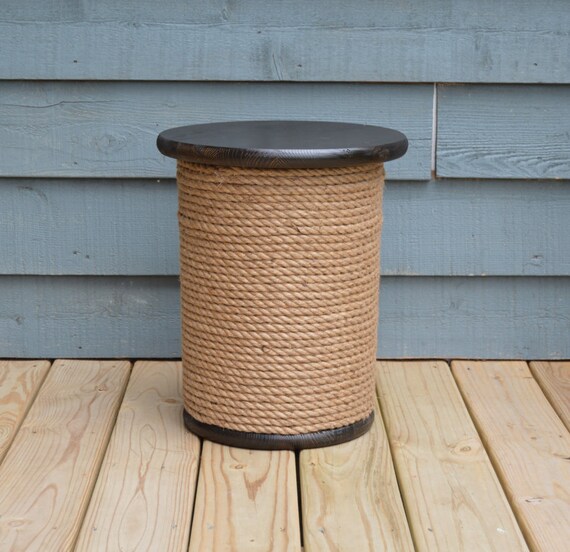 Furniture Home & Living Rustic Decor Nautical Decor Spool Table Jute