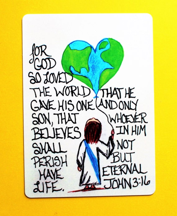 Scripture Doodle Mini Bible Verse Memory Card of | Etsy
