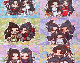 Mxtx WangXian BingQiu HuaLian RanWan YanShen Vinyl Stickers Mdzs Tgcf Svss Erha Thousand Autumns