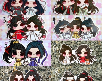 Mxtx WangXian BingQiu HuaLian Vinyl Stickers Mdzs Tgcf Svss