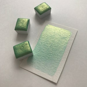 Mint Green | Handmade Watercolor Paint, Handmade Watercolor, Watercolor Set, Watercolor Pan, Watercolor Paint, Green Watercolor Paint,