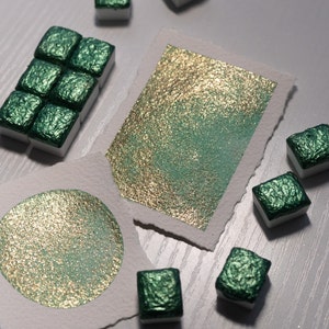 Mermaid Tear - PREORDER Shimmer Watercolor - Half Pan - Handmade Watercolor