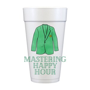 Masters Party - Augusta National Cups, Personalized Styrofoam cups, Themed Golf, Hole-In-One, First Birthday, Golf Par-tee, Golf Tournament