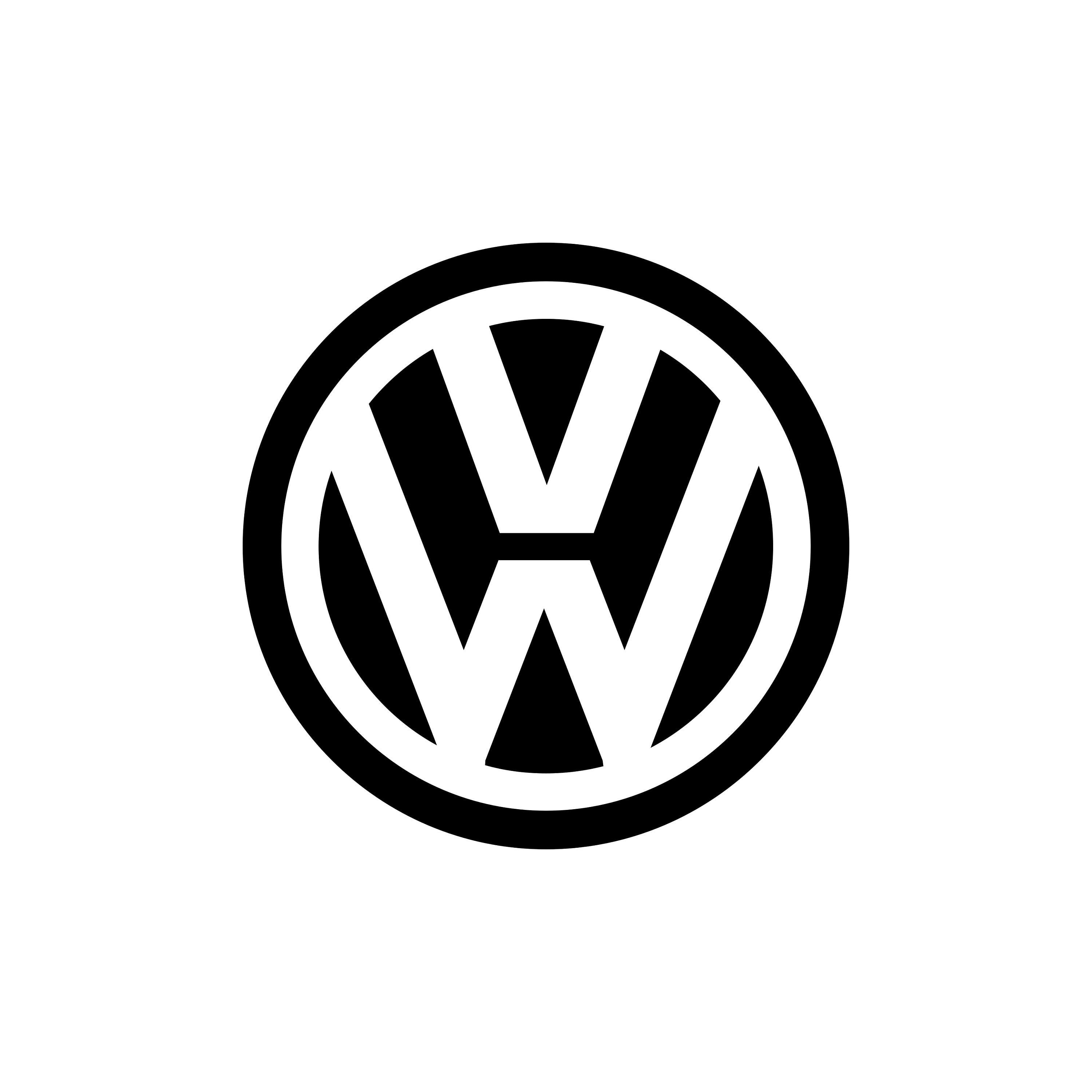 Volkswagen Emblem Logo Vinyl Decal Sticker