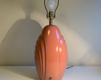peach table lamp