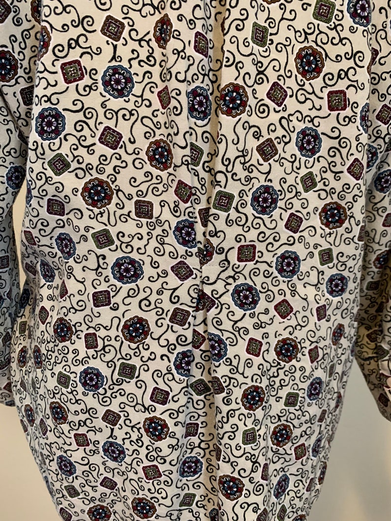 Vintage 90s Forenza Button Up Long Sleeve in Fun Neutral
