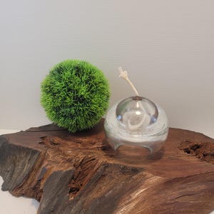 Art Glass Bubble Oil Lamp Holder