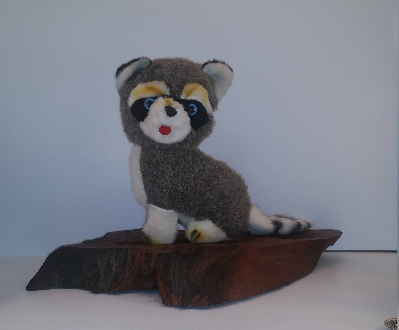 Vintage Raccoon Plush Woodland Creature Toy 13 inch Plush Etsy