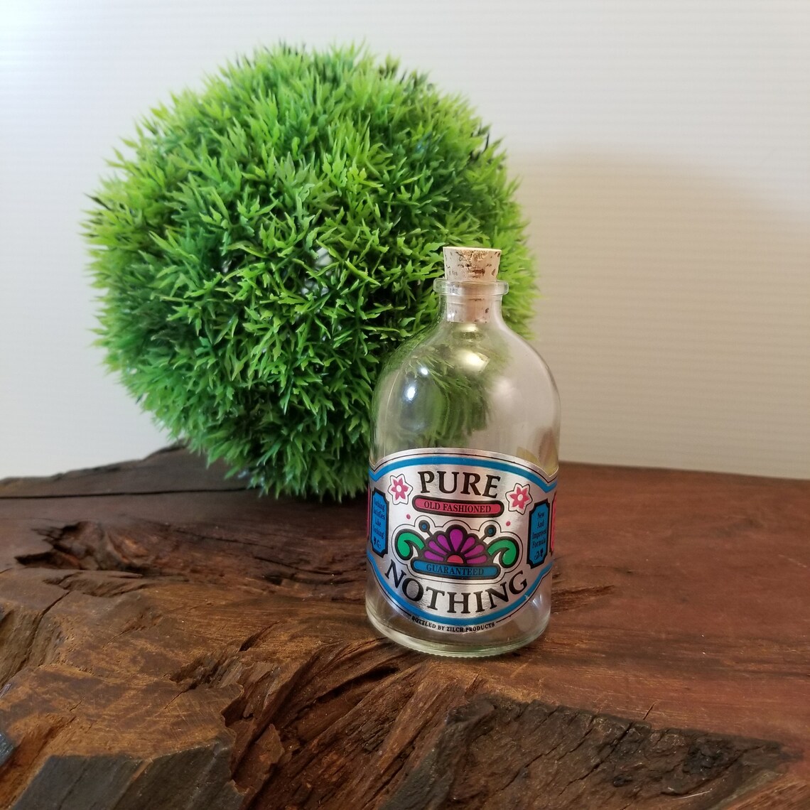 Vintage Pure Nothing Gag Gift Pure Nothing Bottle of Nothing Etsy