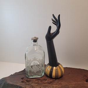 Vintage Apothecary Bottle Shafford Etched Medicine Bottle