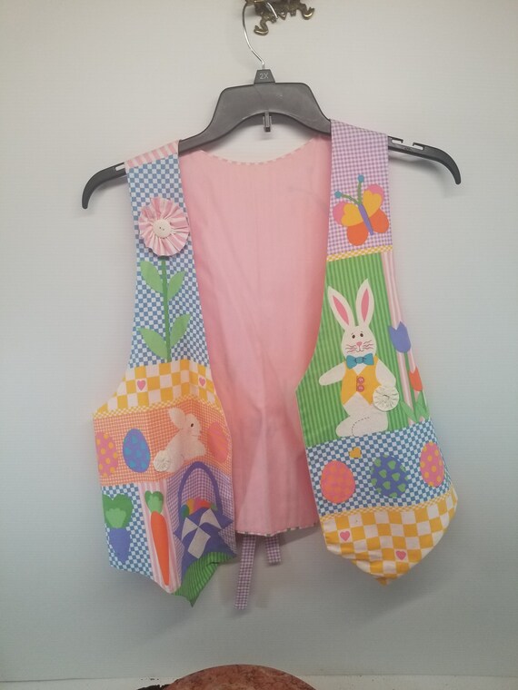 Vintage Easter Holiday Designed Vest ,Holiday Ladi