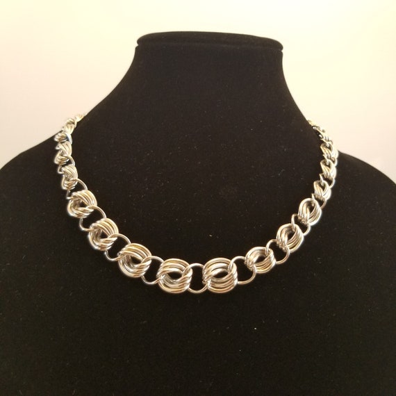 Silver Tone Necklace Monet - Etsy