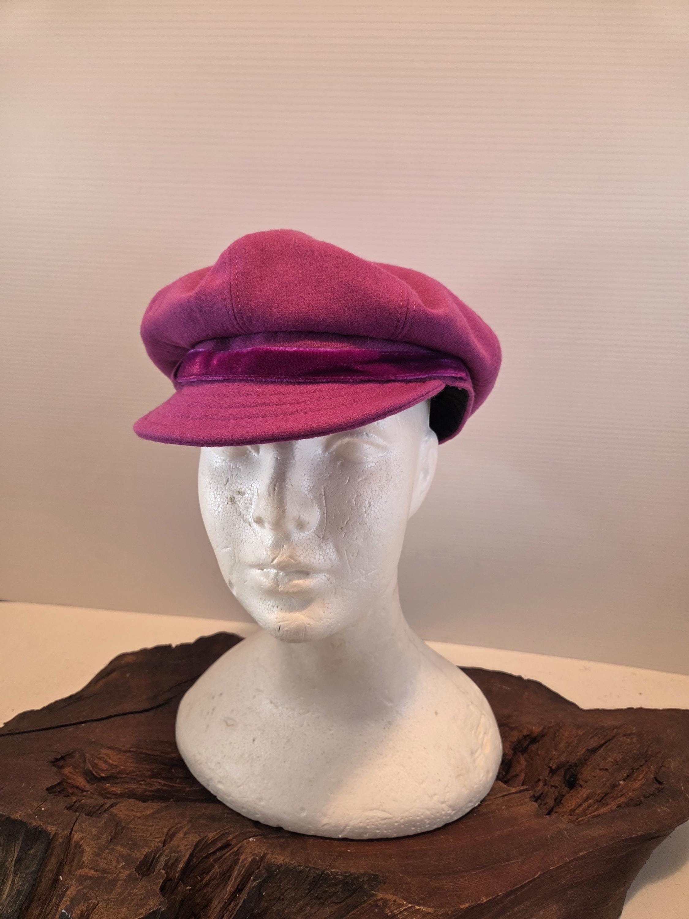 Liz Claiborne Newsboy Cap Fuchsia Pink - Etsy