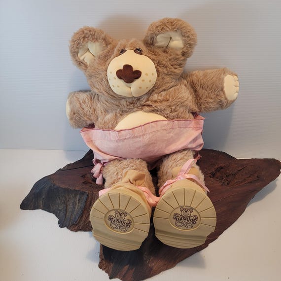 Furskins Large Teddy Bear Flour Sack Diaper and Boots - Etsy