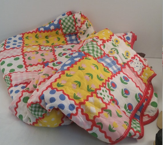 Vintage Patchwork Bedspread From Sears Vintage Sears And Etsy