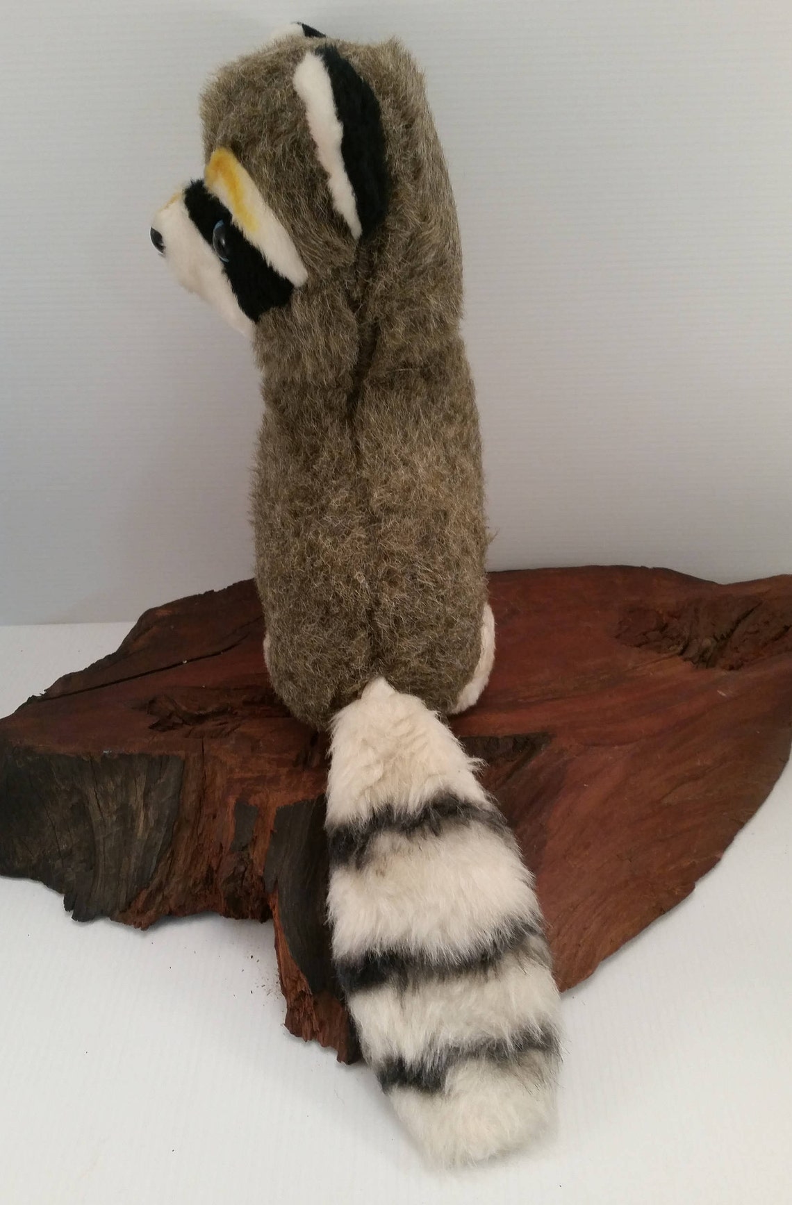 Vintage Raccoon Plush Woodland Creature Toy 13 inch Plush Etsy
