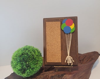 Small Corkboard With Balloons, Leave A Note , Leave a Message