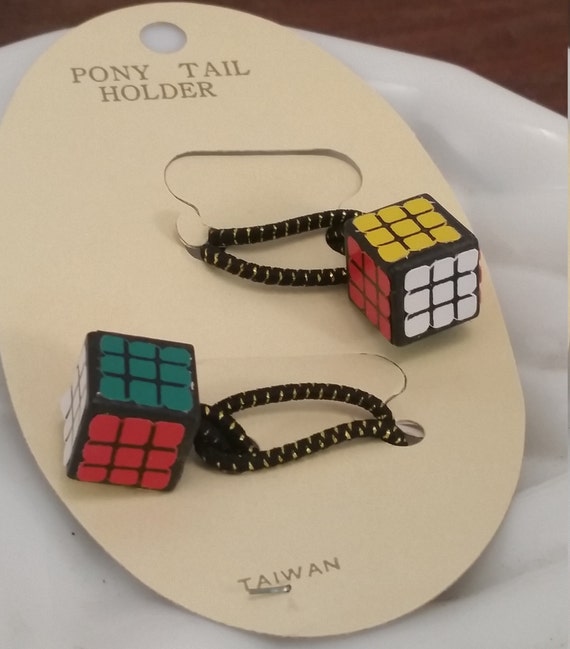 Vintage Rare Rubix Cube New Old Stock Pony Tail Ba