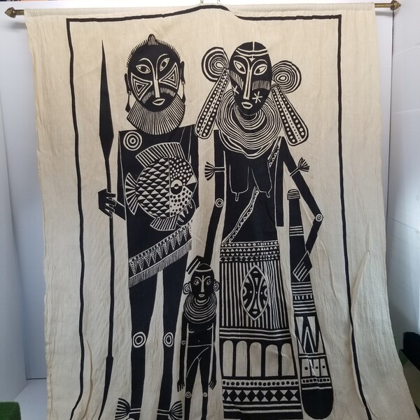 Black Family Tapestry Fabric Etsy