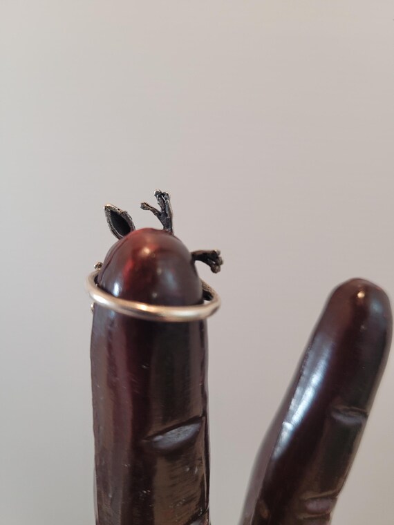 Sterling Silver Lizard Wrap Ring - Southwest Styl… - image 4