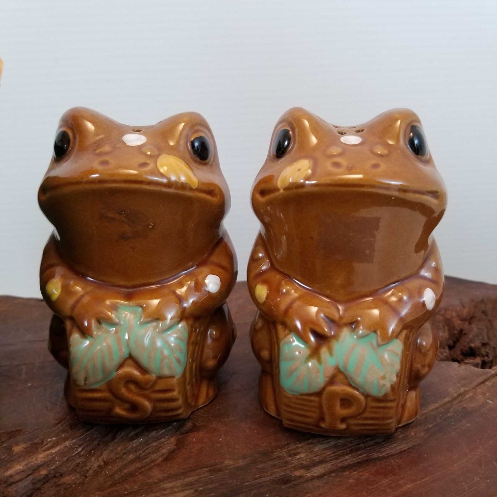 Vintage Frog Pairs Of Salt and Pepper Shakers Two Sets of S Etsy