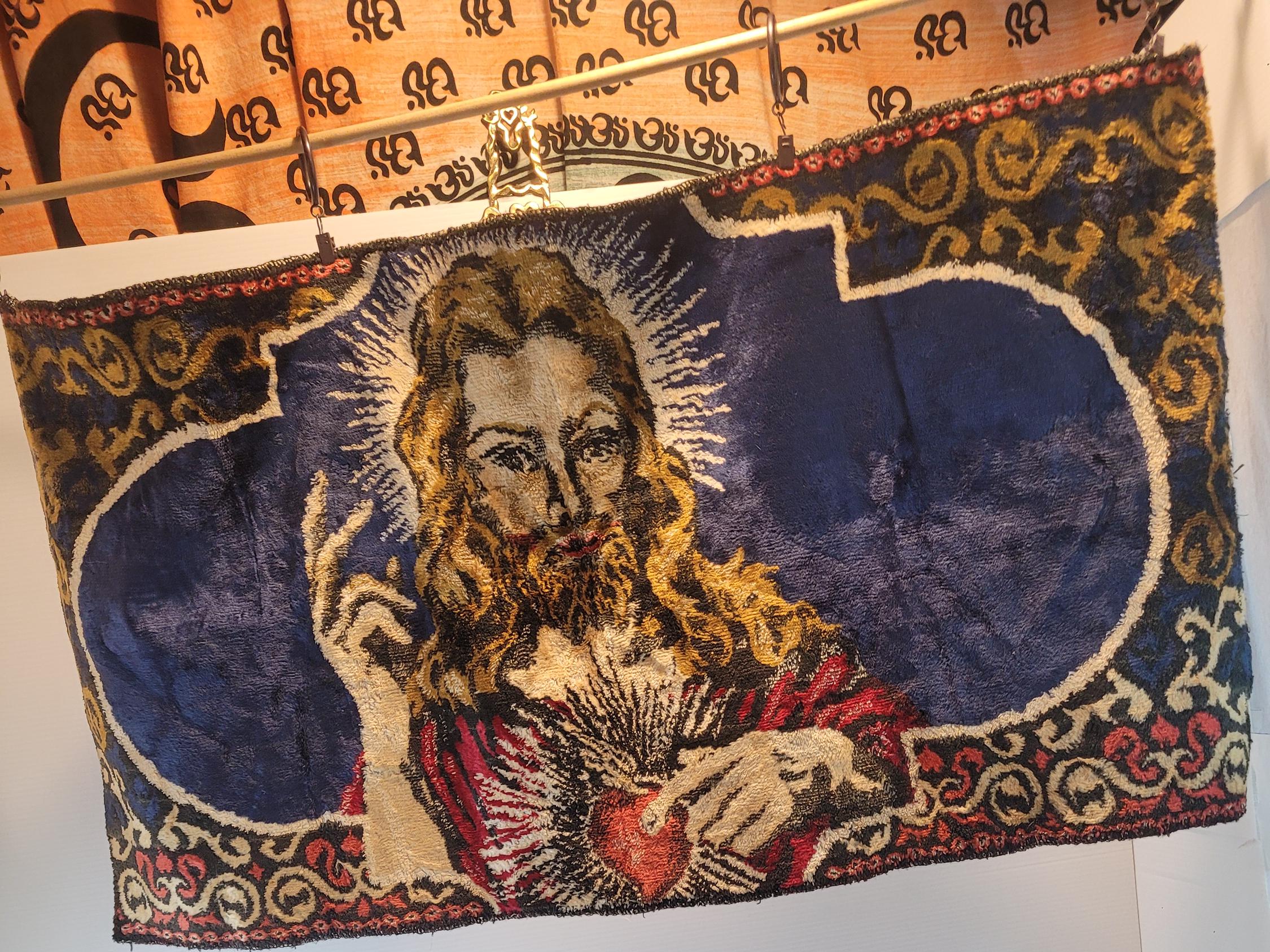 Vintage Jesus Rug - Etsy