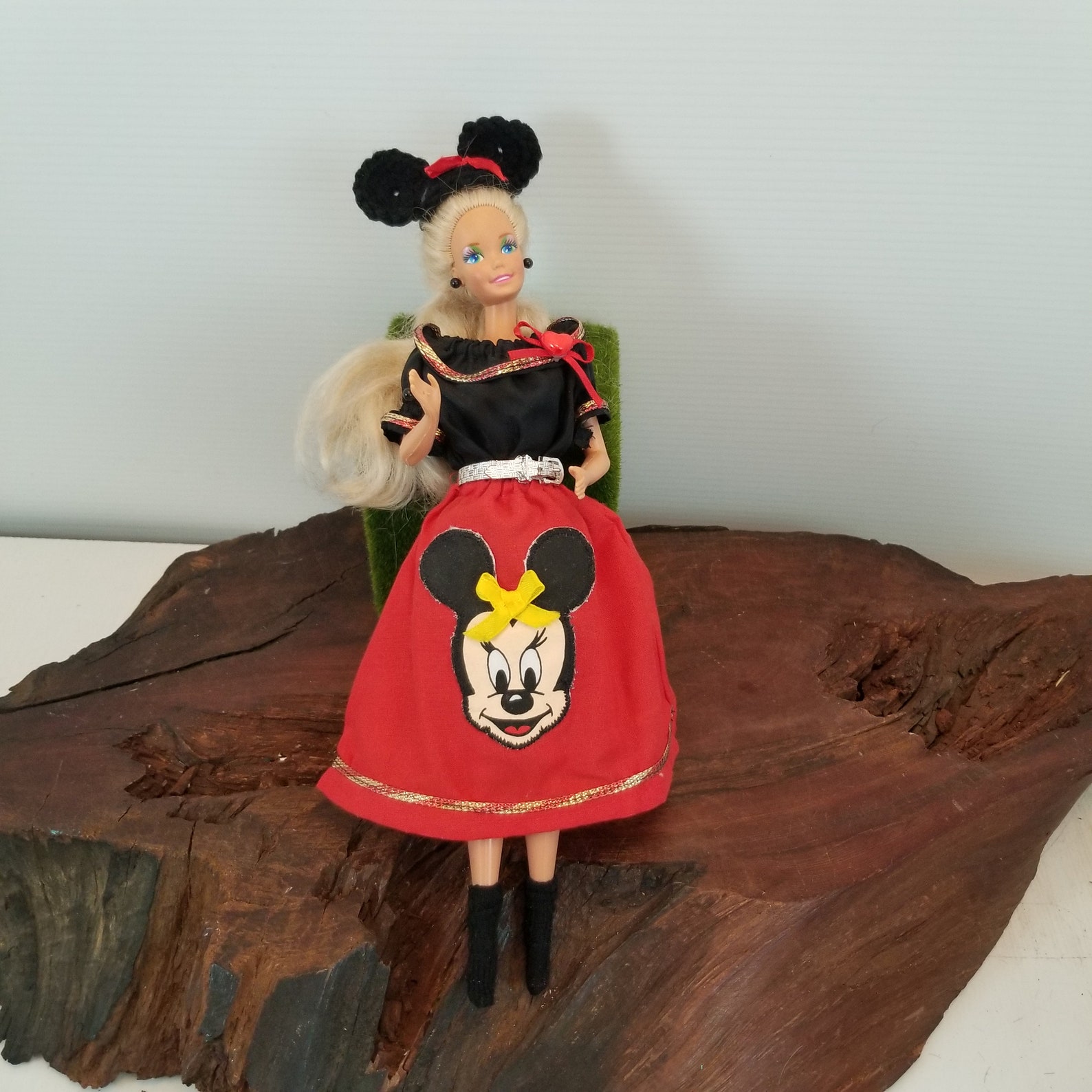 Disney Inspired Barbie Type Doll Minnie Mouse Dressed Doll | Etsy