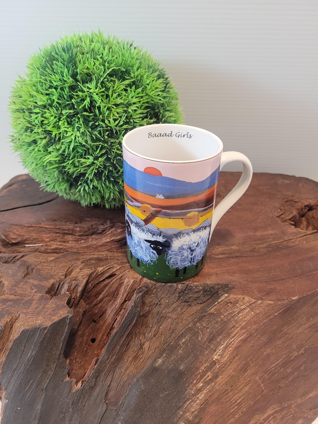 Thomas Joseph Sheep Designed Mug, Baaad Girls Mug - Etsy
