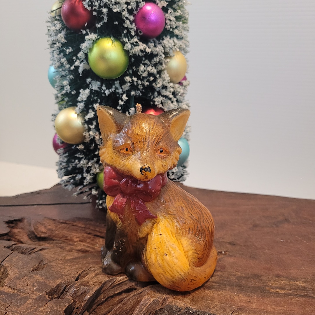 Jasco Red Fox Christmas Candle Red Fox Candle Made by Etsy