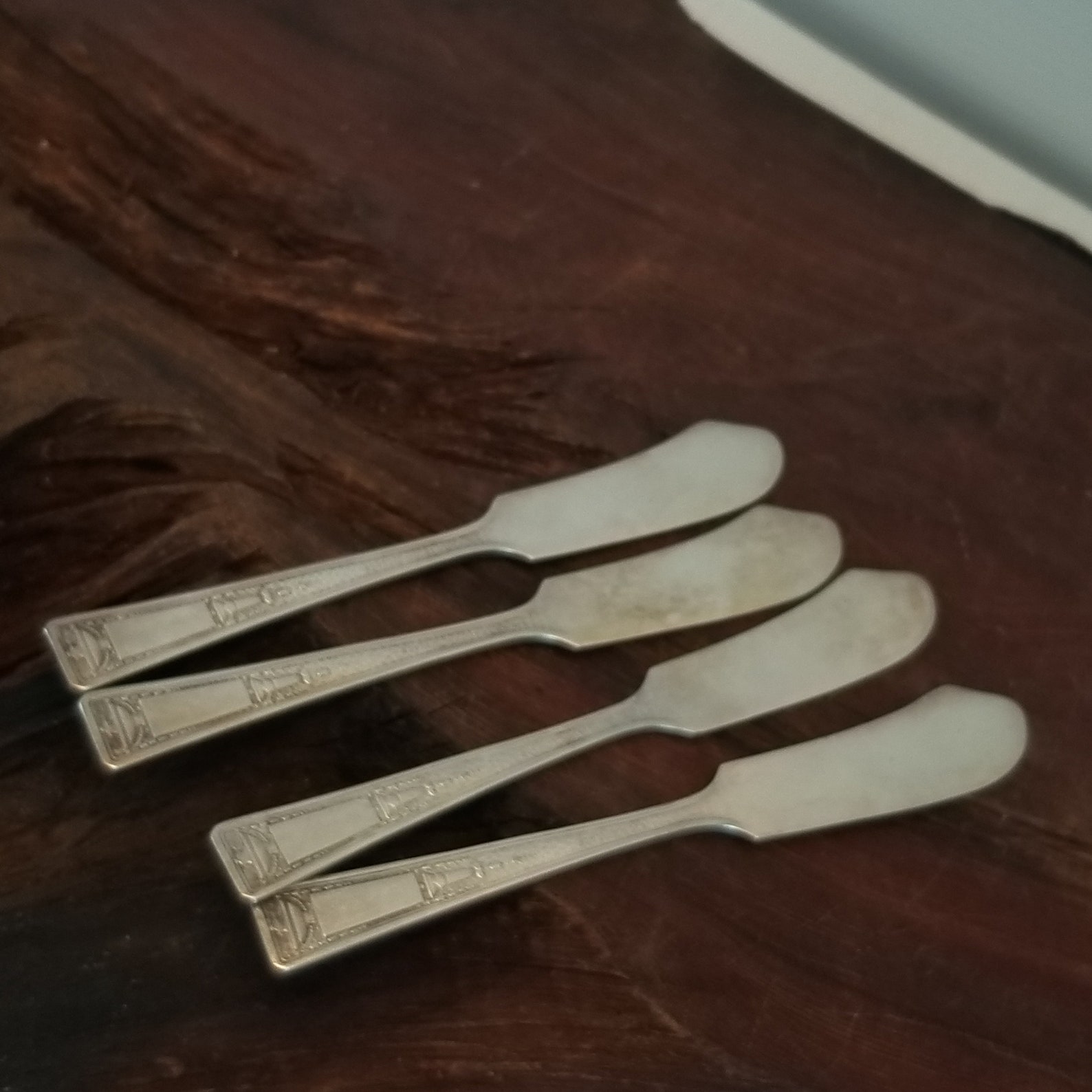1924 Buckingham 1835 R Wallace Butter Knives Set of 4 Silver Etsy