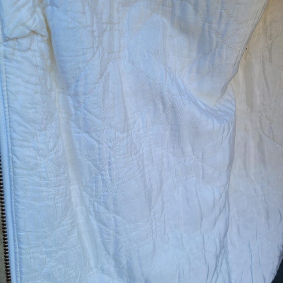 Mod Fuzzy Soft Vintage Diagonal Zip Up Coat Ladies - image 4