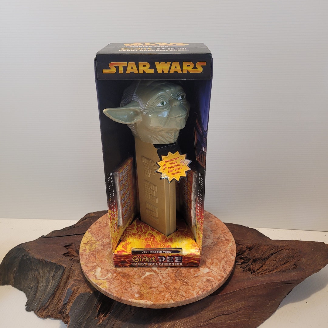 Giant Jedi Master Yoda Pez Dispenser, Yoda Head Star Wars Music Playing XL Pez Dispenser Etsy