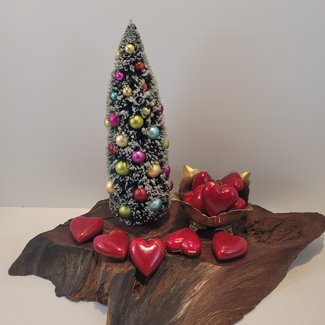 Red Heart Christmas Ornaments Collection of 12 Etsy