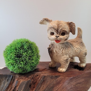Vintage Rubber Toy Dog  Edward Mobley Co, Squeaky Rubber Puppy With Blinky Eyes,