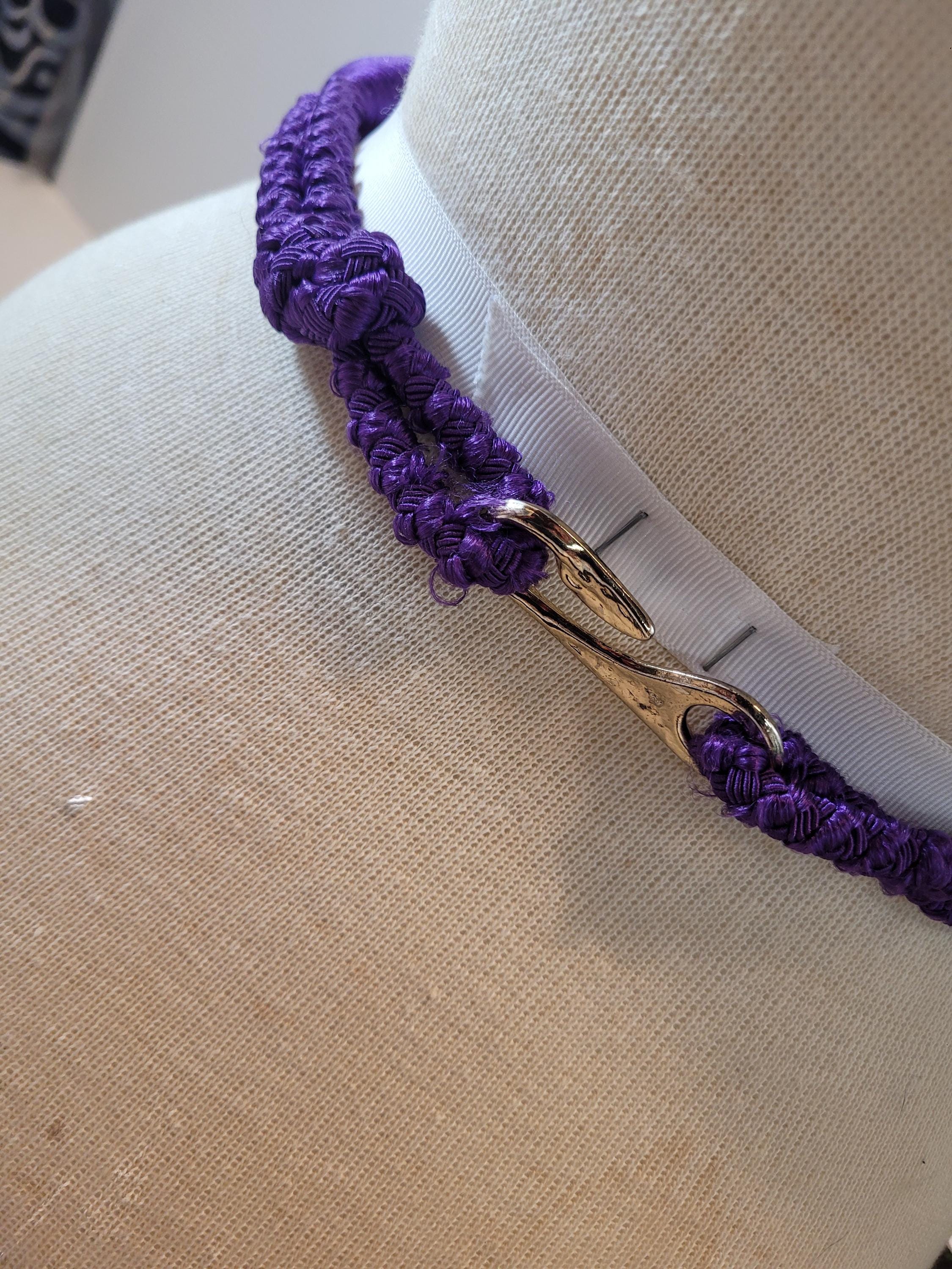 Vintage Rope Statement Belt: Mixed Metal Buckle, 1980s Gold 