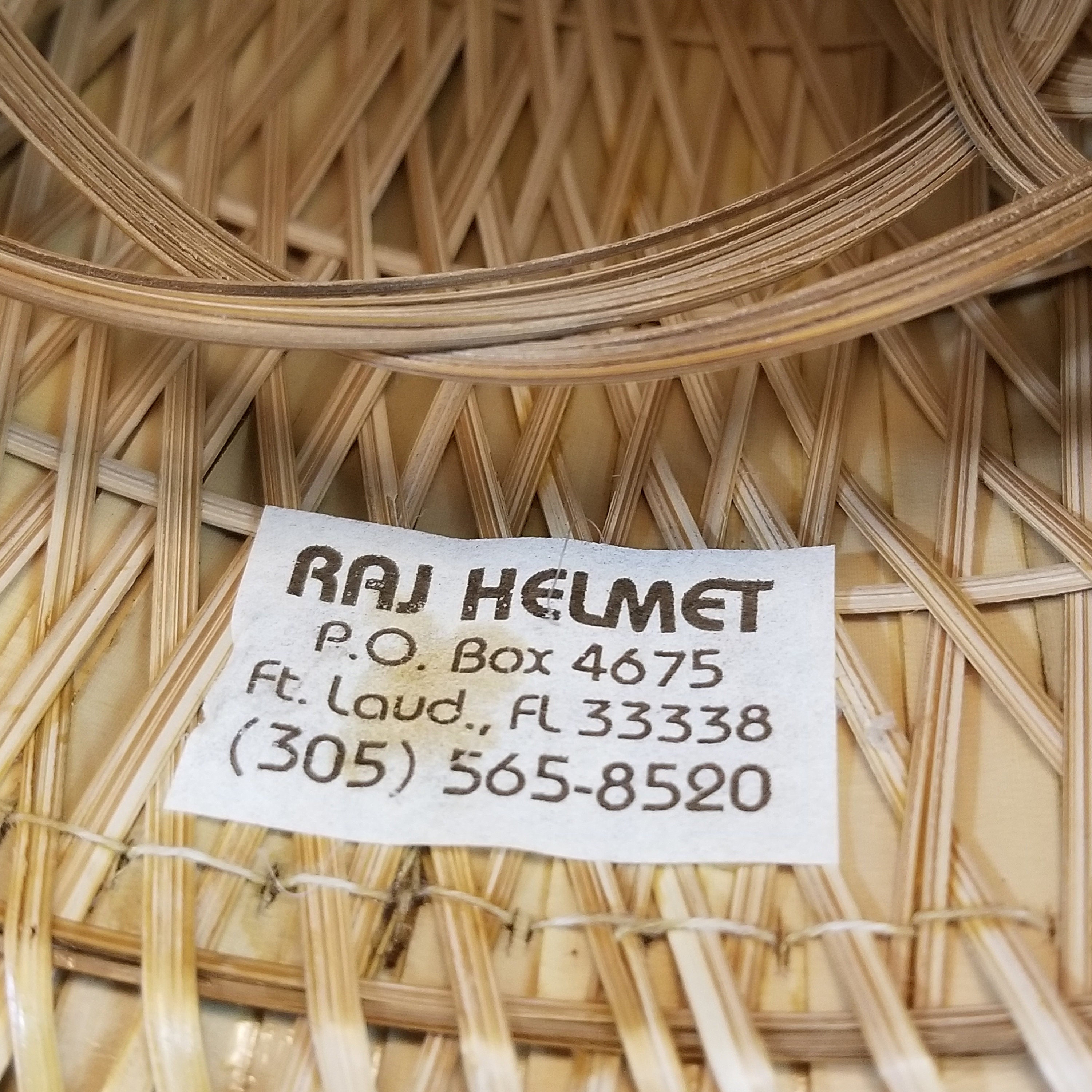 Bamboo and Fabric Raj Helmet, Safari Style Helmet , Jumanji Safari ...
