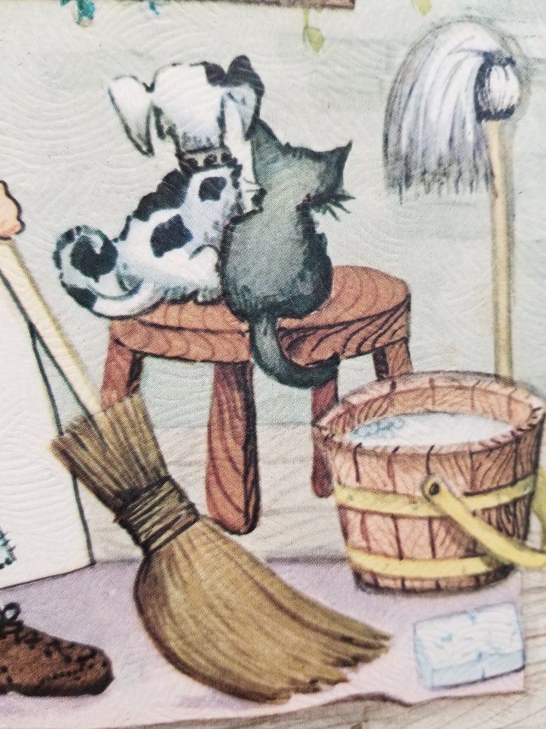 REDUCED Country Girl Cottagecore Witch Lithograph Pair Holly Hobbie